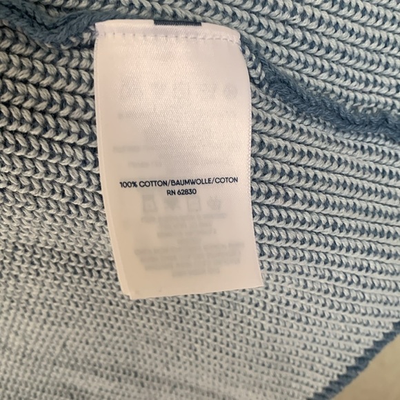 Land's End Drifter Shaker Blue Knit Open Front Cardigan Long Sleeve Women's XS - Picture 10 of 12